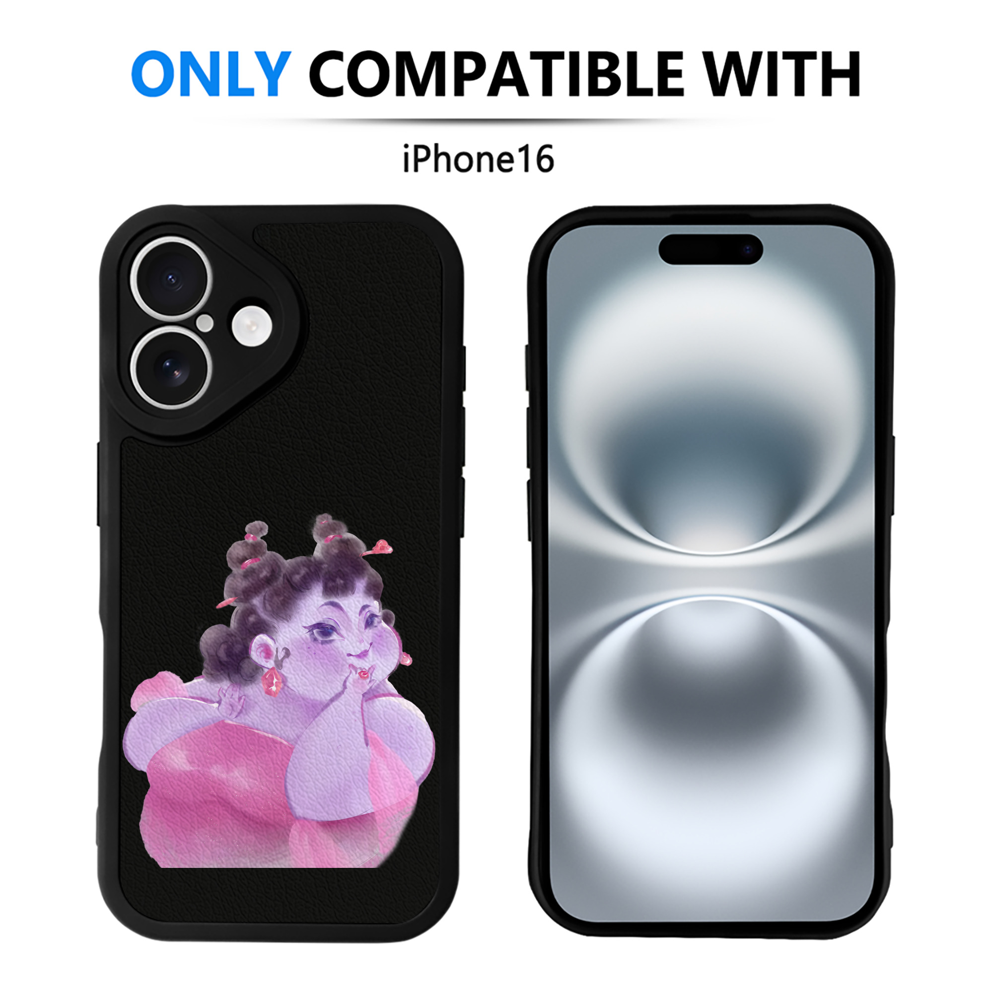（画像用） Ne Zha 2 ナタ 魔童の大暴れ 【iPhone 16シリーズ対応】シリコンスマホケース（レザー調） 材質：シリコン